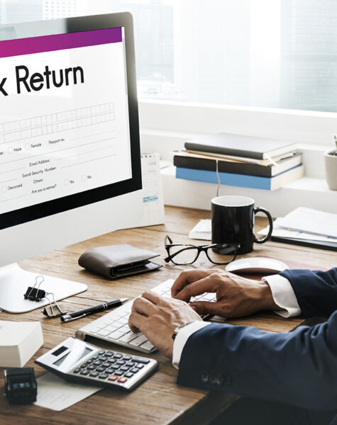 Tax Return Financial Form Concept